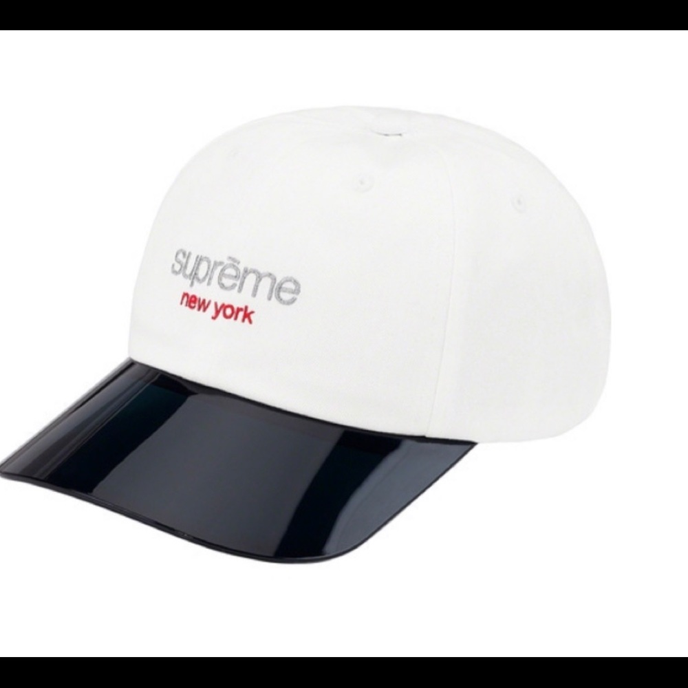 Supreme White Acrylic Visor 6-panel